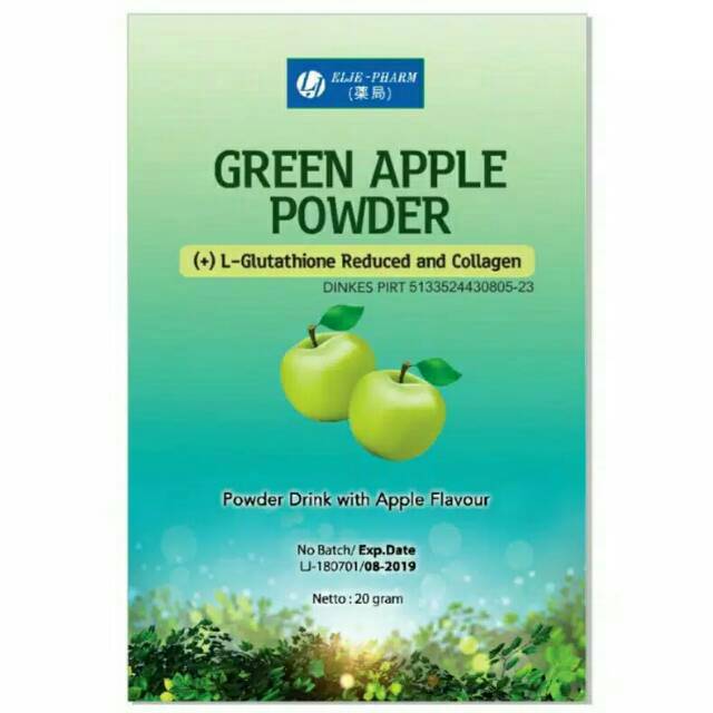 

Green apple powder