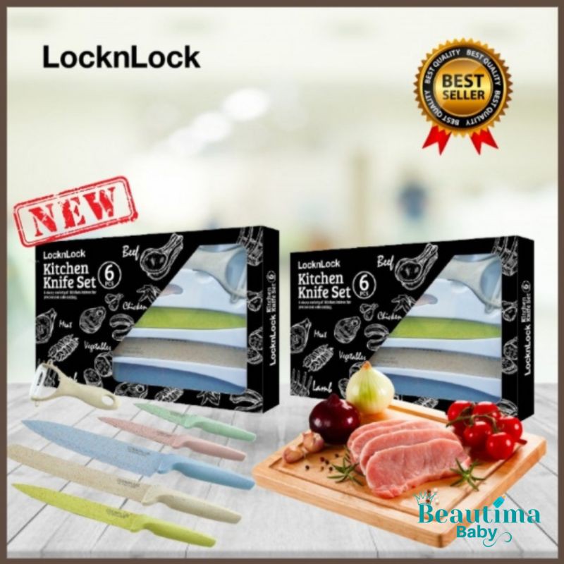 

Exclusive LocknLock Pisau warna Pastel 6PCS