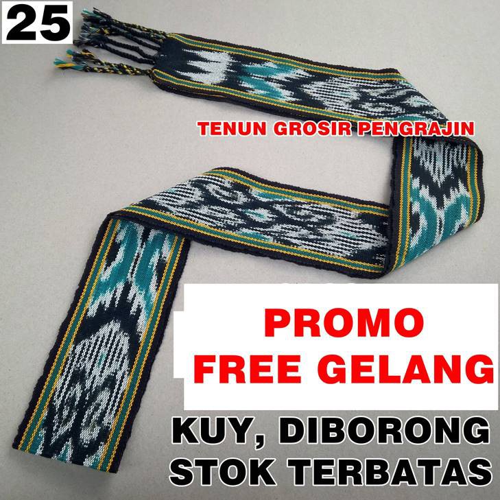 Ikat Kepala Tenun Etnik Motif Dayak Kalimantan Toraja Bali Sumba Papua Lombok Kain PROMO TERMURAH-4