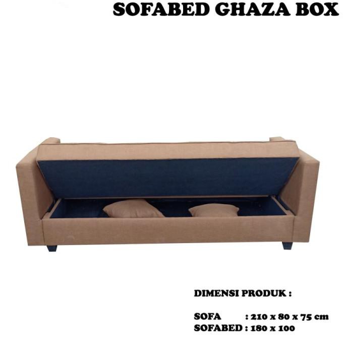 Sofa Bed Minimalis Multifungsi Ghaza Box / Sofa Bed Storage Box Youraashop