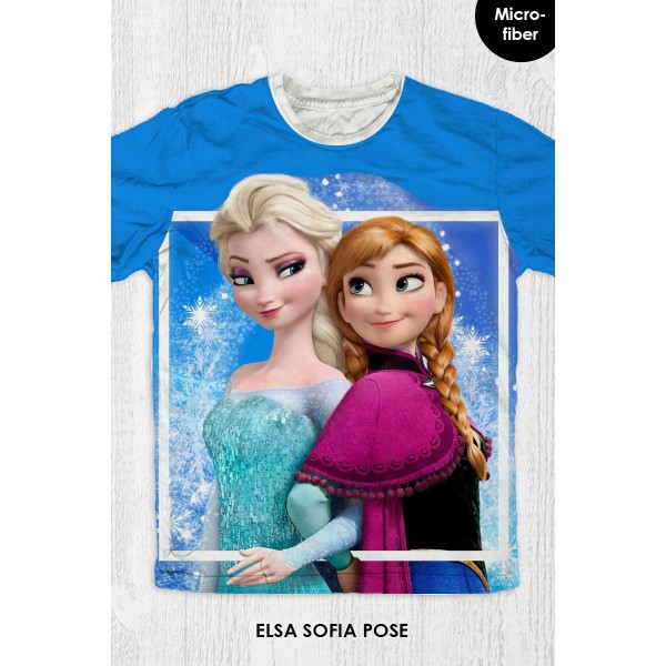 Baju Kaos Anak & Dewasa Frozen - Elsa Sofia Pose