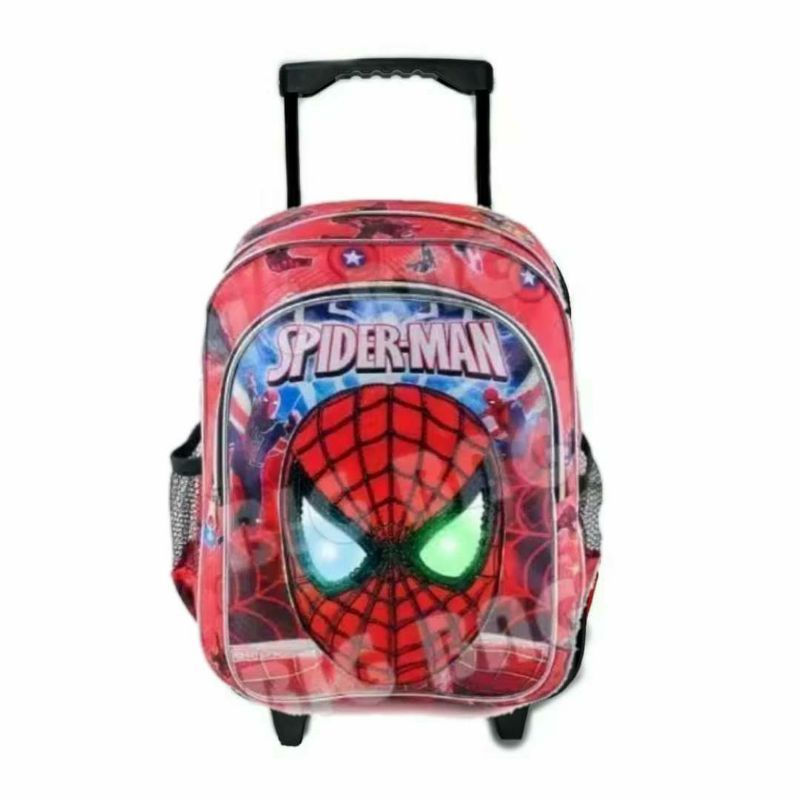 Tas troli Tas anak Led PAUD TK SD karakter superhero - tas anak - tas troli anak