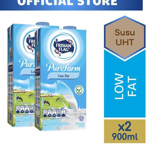 

Special Frisian Flag Family UHT Low Fat 900 ml x 2 pcs ,.