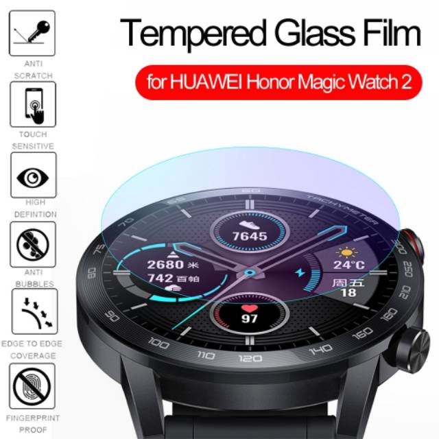 Tempered glass HONOR MAGIC Watch 46mm Huawei watch GT2 Gt 2 46mm anti gores screen guard kaca