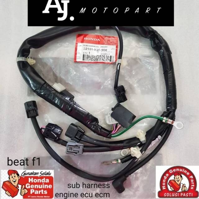 32101 K25 900 Sub harness engine kabel ecu ecm beat f1 ori honda ahm asli honda