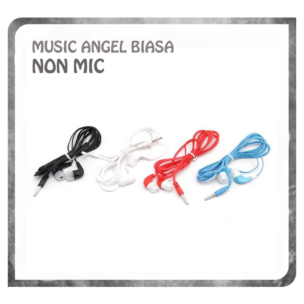 Headset Earphone NON MIC karet MURAH SUPER BASS Murah