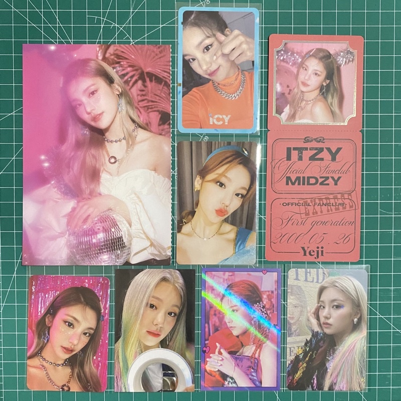 ITZY - YEJI PHOTOCARD WELKIT SET ICY NBD MAY NOT SHY RING LIGHT POP UP STORE PC