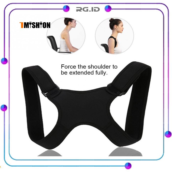 Tali Body Harness Korektor Postur Punggung TMISHION BBJ-16 Black Grab Medan