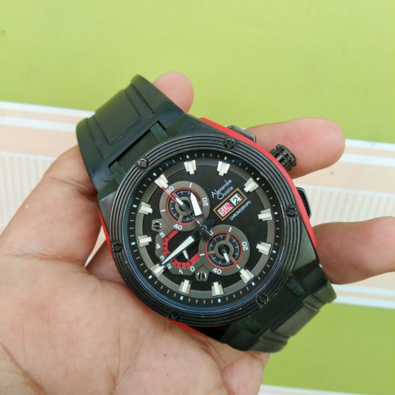 (Ready Stok) Jam Tangan Pria Alexandre Christie AC 6285mc Preloved/Second/Bekas