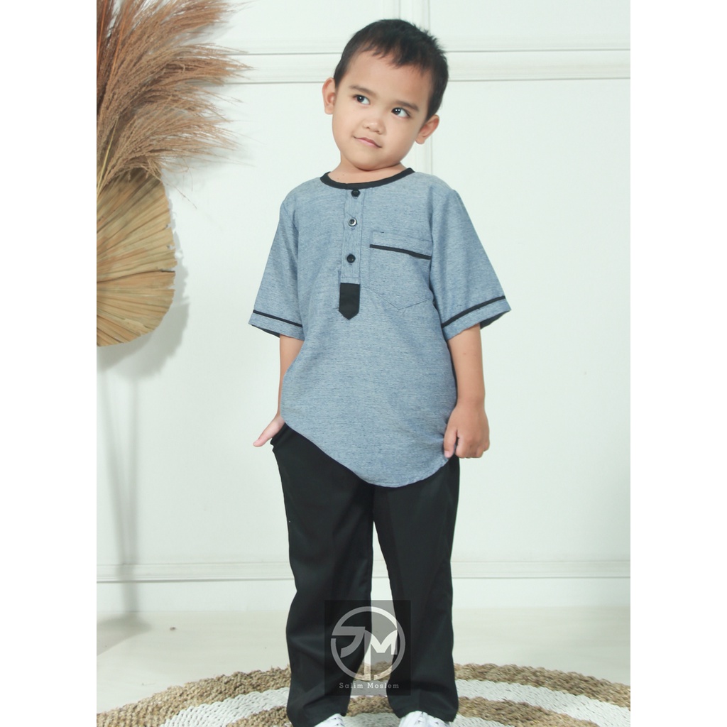 Salim_Moslem Koko Anak Laki-Laki | Koko Set Anak | Baju Setelan Anak Laki-laki | Triji 1-12 tahun