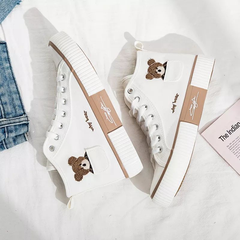 TOKODISNA - SEPATU SNEAKERS KOREA WANITA TEDDY BEAR LUCU (BOOTS) 02-6