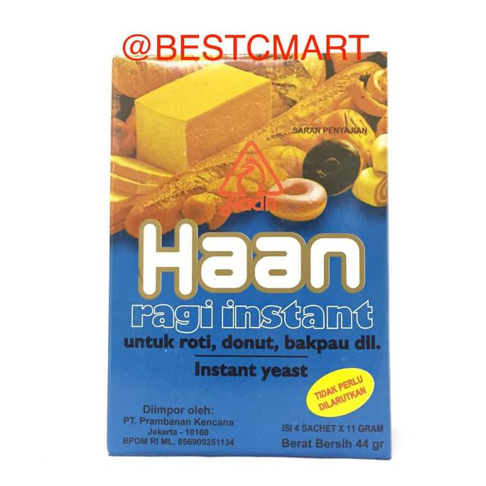 

31.87-Kue- Haan Ragi Instant Yeast 44 Gr (4Scht X 11Gr) -Terlengkap-Termurah-Dijamin.