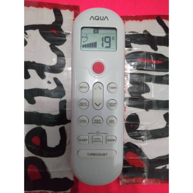 Remot ac AQUA R32 terbaru original terlengkap