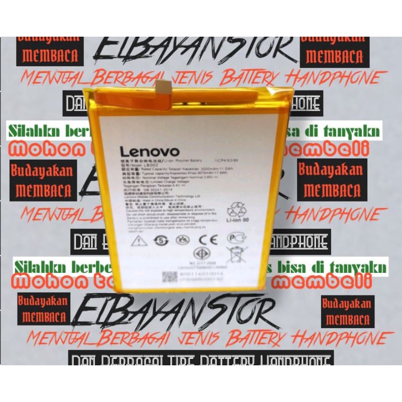 Batrai Lenovo S5 Batre K520 K520T Baterai LB002 Original