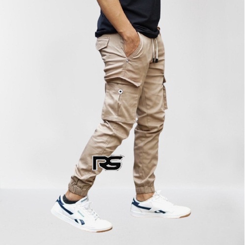 Celana Jogger Cargo Premium - MOCCA