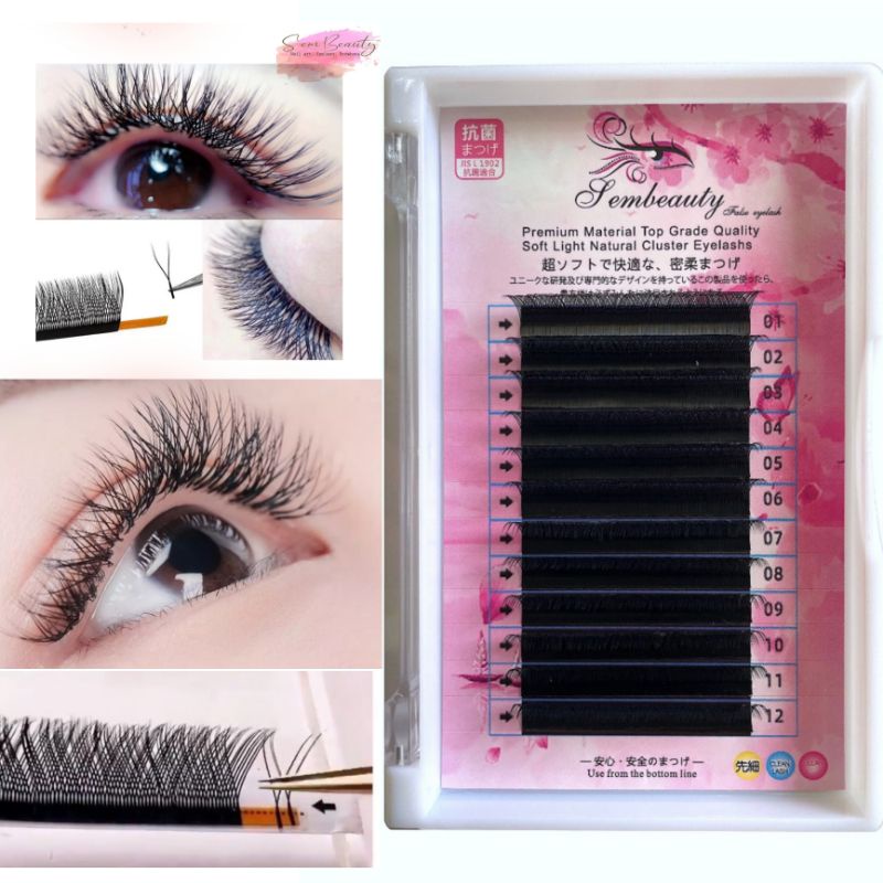 Eyelash premium Y Shape Curly super soft profesional Eyelash Extension bulumata
