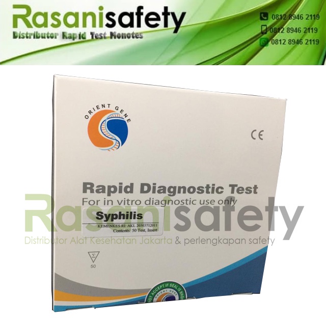 Syphilis VDRL Test Strip Sipilis Orient Gene Isi 50 Alat Tes Rapid Sifilis Strips Terlaris