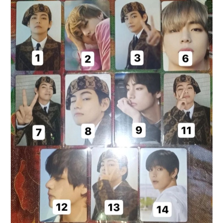 [BACA DESK] DICON PHOTOCARD CUSTOM BOOK 101 BTS TAEHYUNG TAE V ZOOM CHERRY CERI RAMBUT MERAH