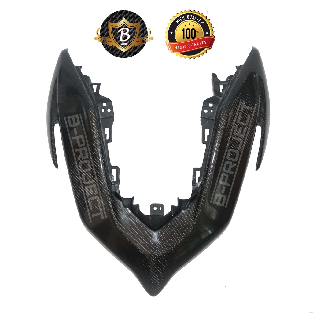 Cover Front Dasi Tameng Yamaha Aerox 2021 Real Carbon