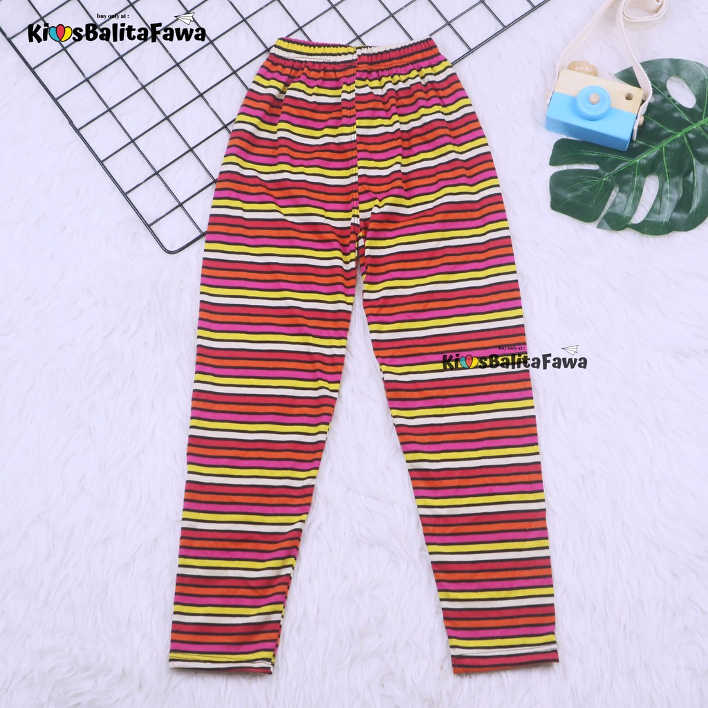 Legging Motif Salur uk 5-7 th // Leging Anak Legging Anak Celana Anak Celana Panjang Anak Kaos Ana