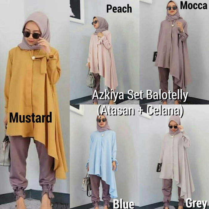 Setelan baju wanita / Celana wanita / Baju ibu menyusui : Azkiya Set