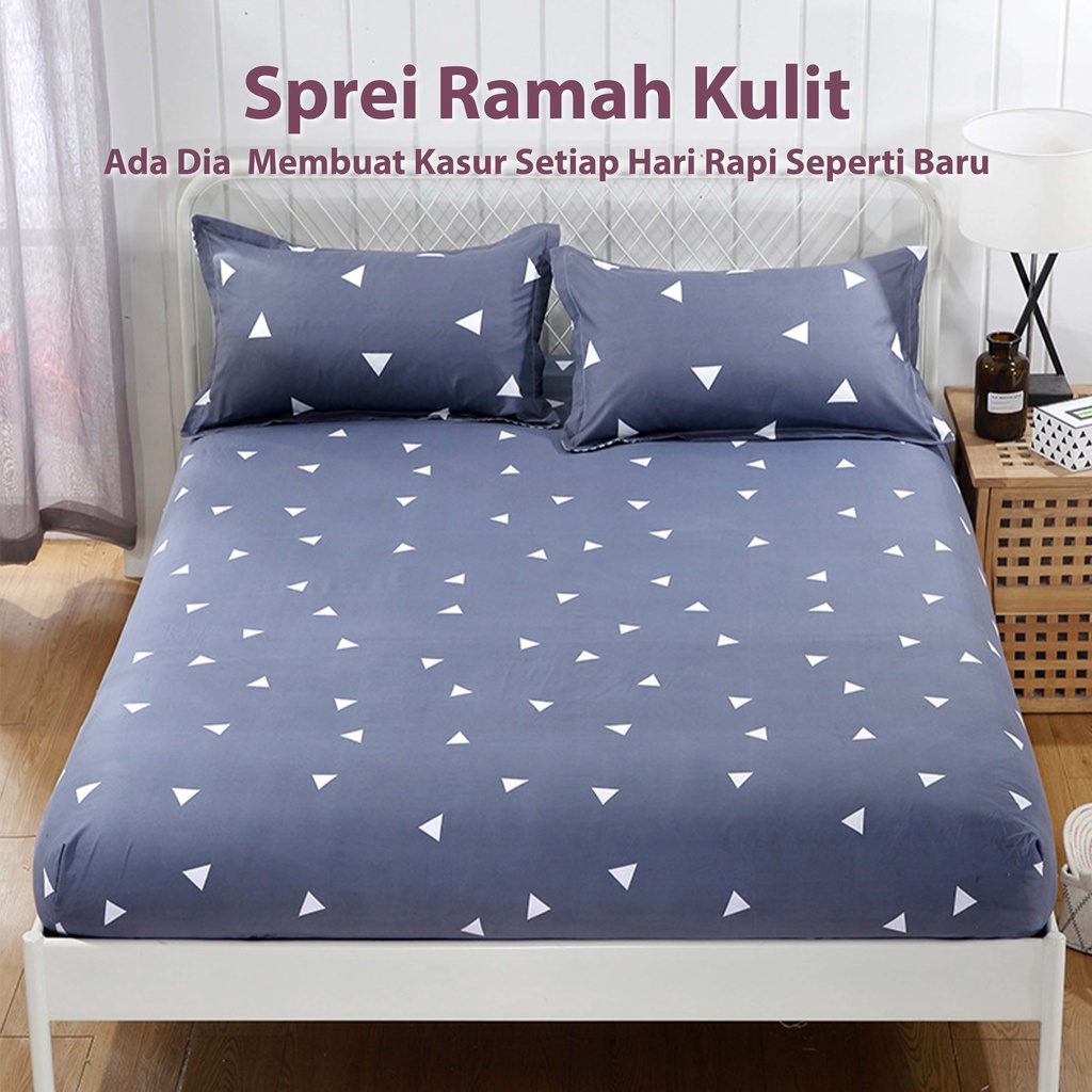 SEPREI  Bed Cover Sprei Katun 120x200/160x200/180x200 Seprai  Nyaman Bahan Terjamin
