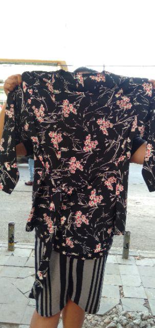 Supplier Jumbobigsize: Kode 1272 Delly Flowy Tunic Jumbo Bigsize Besar Plussize Solo