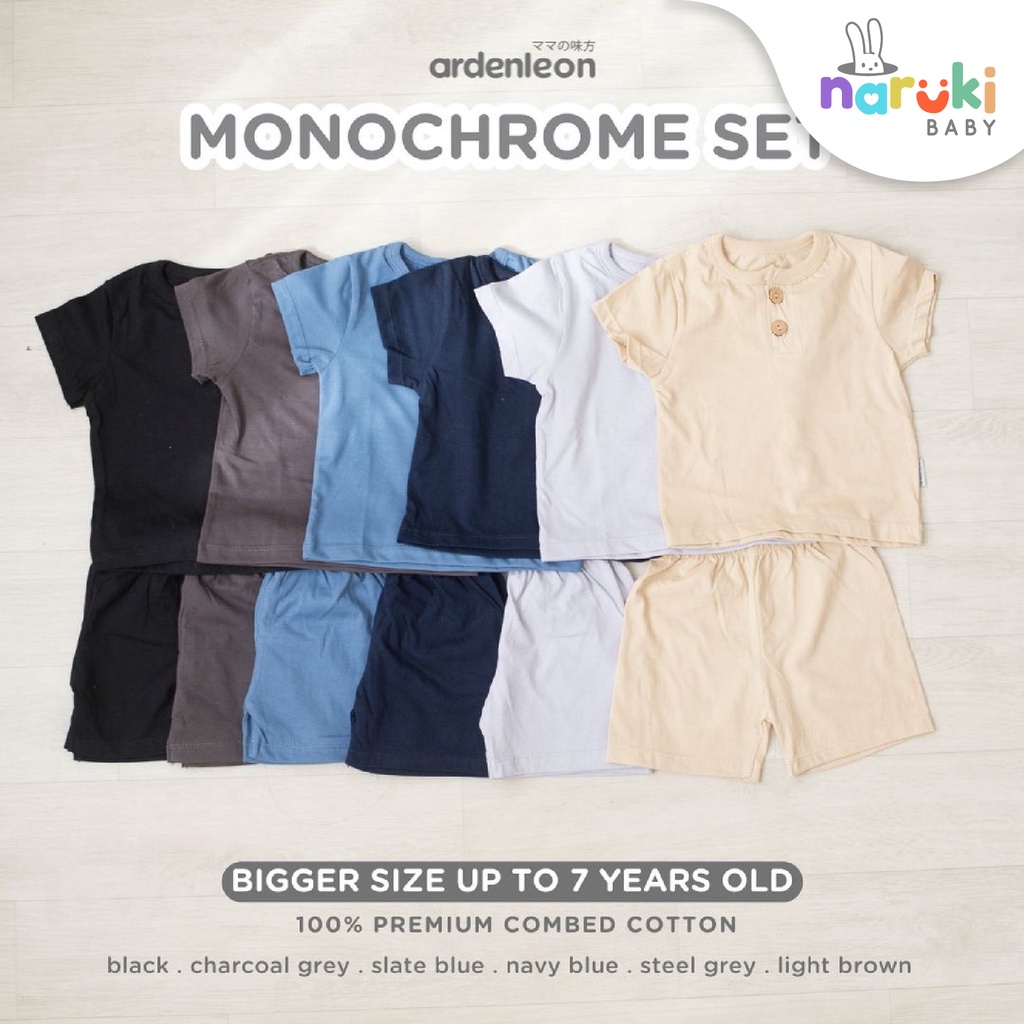 Ardenleon Monochrome Set Kids Arden Leon Baju Setelan Anak