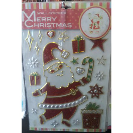 Wall Sticker Room Decor 3D Sinterklas Natal