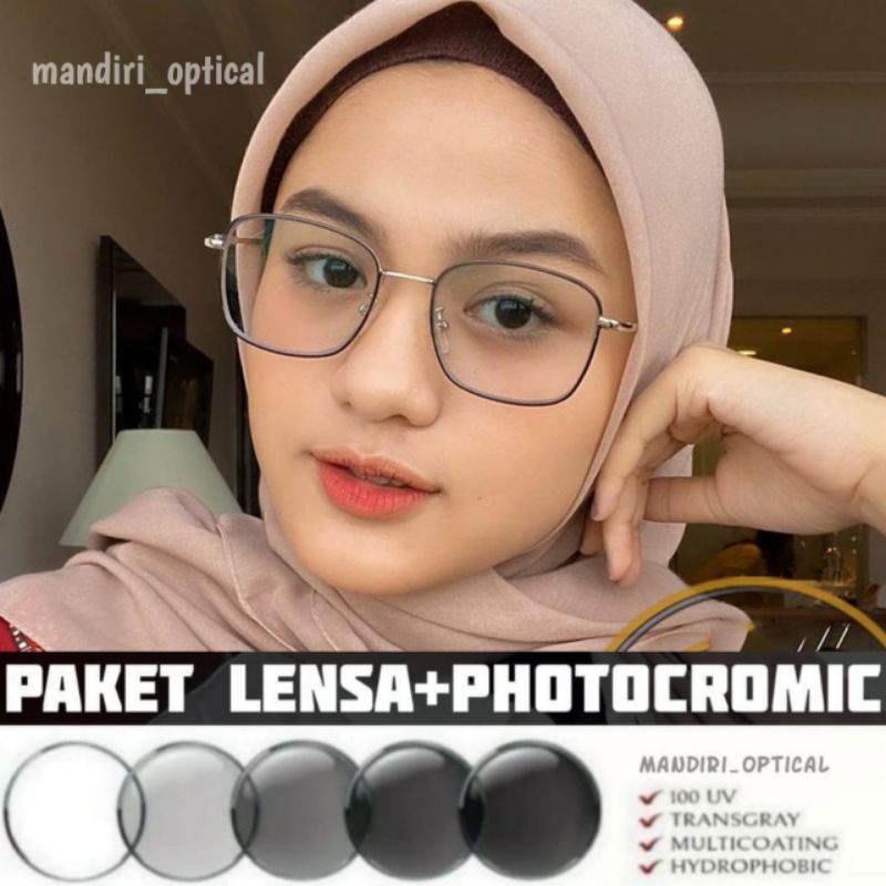 Kacamata wanita (paket frame+lensa photocromic) | kacamata Antiradiasi | gratis lensa minus | kacamata photocromic | kacamata murah | kacamata kekinian | kacamata 6639 | kacamata minus