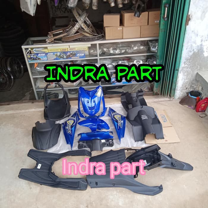 cover body full body halus kasar motor honda beat karbu lama biru .