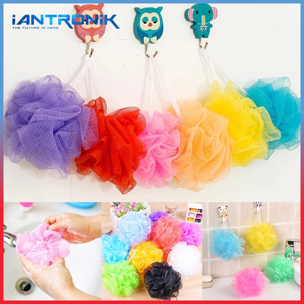 Spons Jaring Sabun Cair / Spon Mandi Warna Warni / Shower Puff Sponge