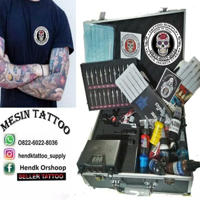Mesin Tattoo Full Set 2 Mesin Liner Sheder
