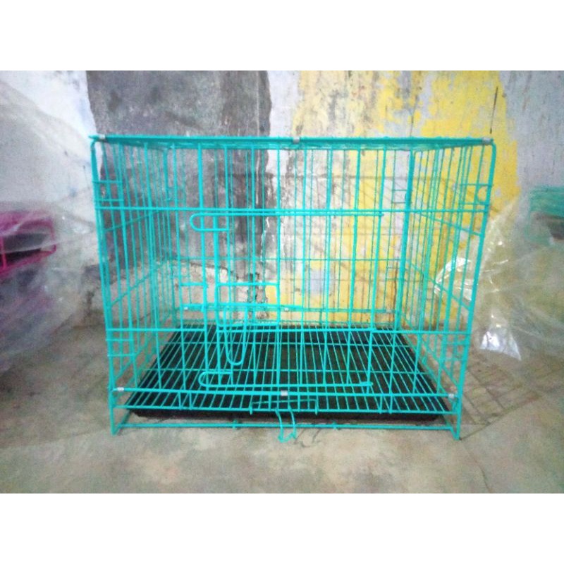 KANDANG LIPAT, UNTUK KUCING/KELINCI/MUSANG/HEWAN UKURAN M MEDIUM (47×35× 38)-2