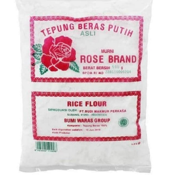

Ketan-Beras-Tepung- Tepung Beras Rose Brand 500 Gram -Tepung-Beras-Ketan.