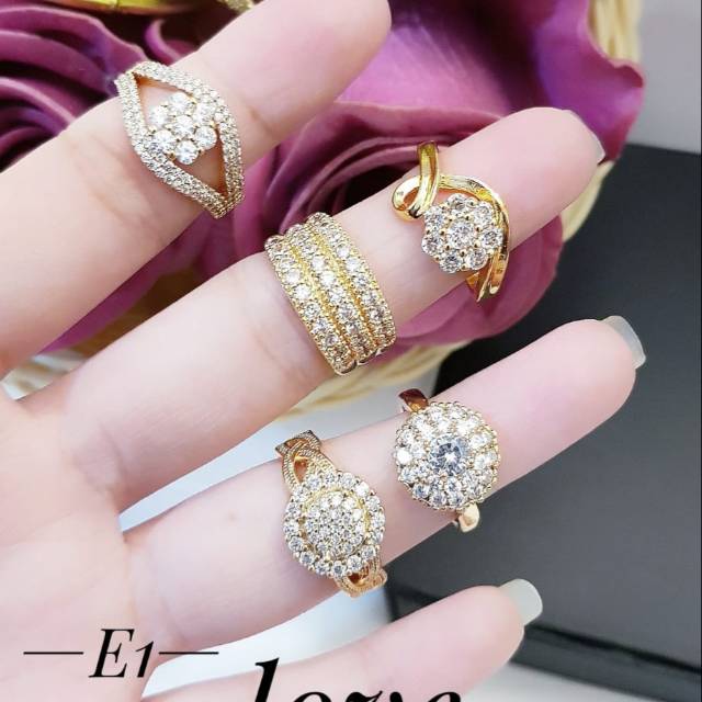 Xuping cincin lapis emas 24k 1328i