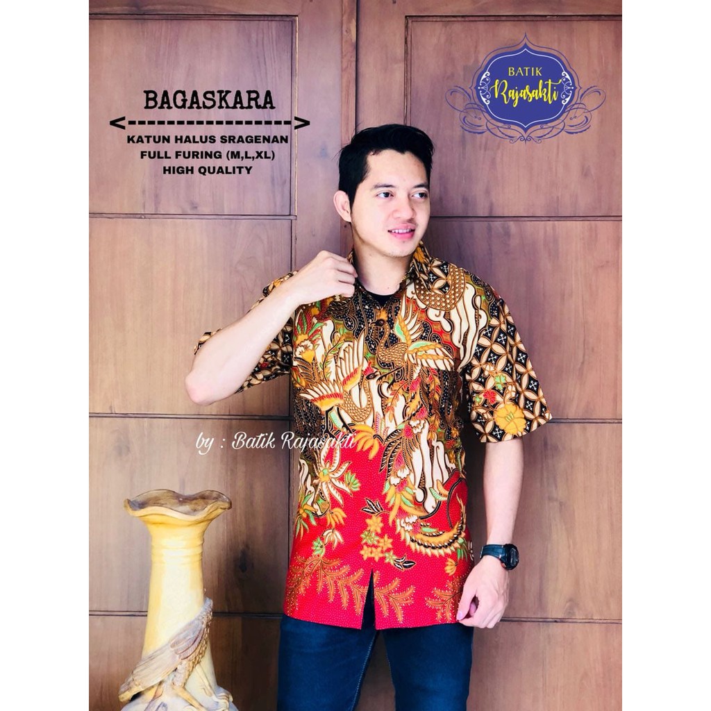 BAGASKARA RAJASAKTI KEMEJA BATIK SOLO PRIA LENGAN PENDEK PANJANG LAPIS FURING ATASAN PREMIUM MODERN KATUN HALUS PARANG KUNCORO COLET LAKSMANA ELANG MEWAH AFZAM DHARMAYANA SOGAN 2 TURUN TEMURUN CAKRAWANGSA EMAS 2 RAZETA PEN RAKHA PEKSI DIRGAN SIDO MAKMUR