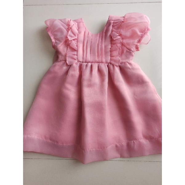 Dress Princess PINK anak 2 tahun Organza