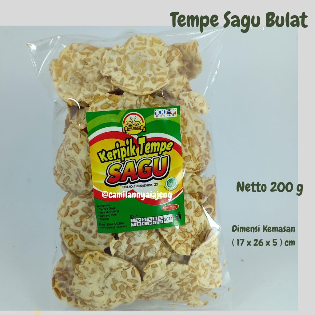 

Keripik Tempe Sagu Bulat Original Gurih Renyah Asli Khas Kebumen