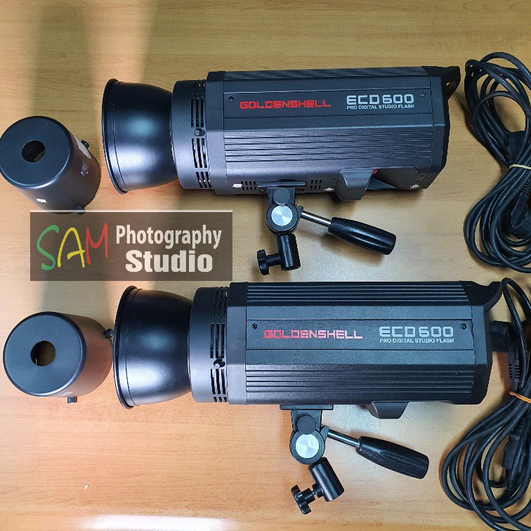 Lampu Studio Flash GOLDENSHELL ( JINBEI ) ECD 600 Mulus