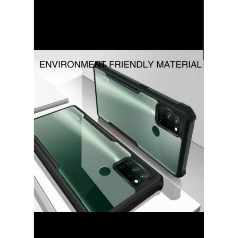 Realme 7i Realme C17 Fusion Hard Soft Case Shockproof Armor Transparan