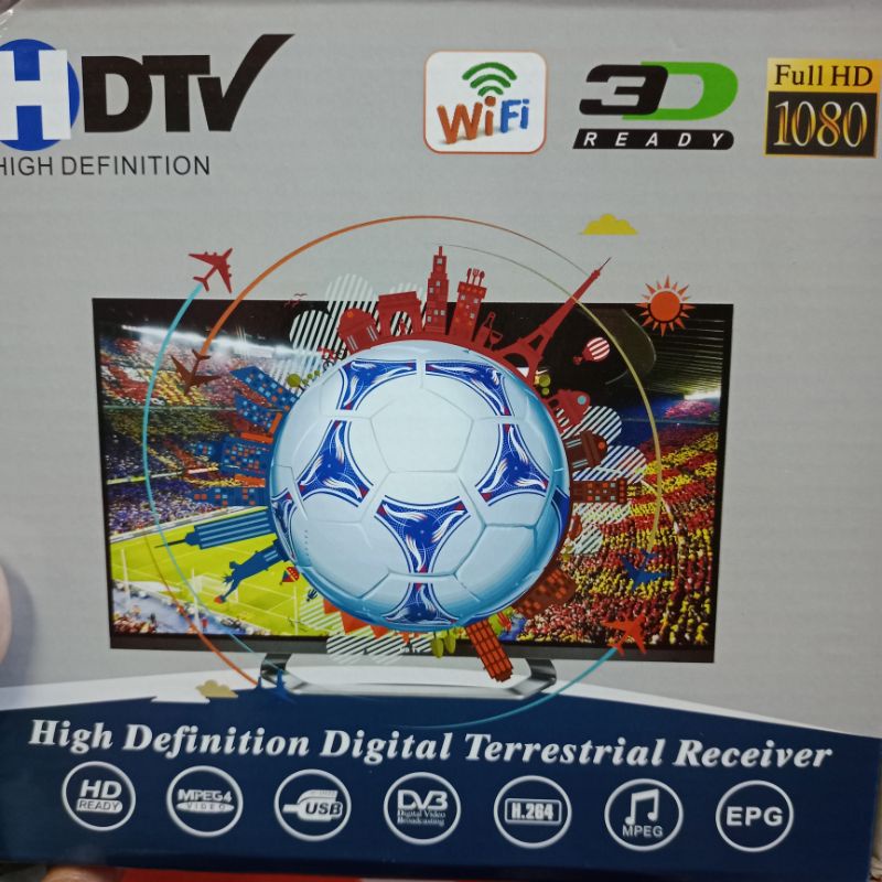 Set Top Box DVBT-2 STB Antena TV Digital Gambar bening suara jernih