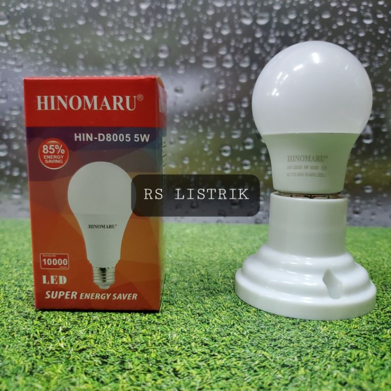 Lampu LED Hinomaru Bulb 5 Watt CAHAYA PUTIH COOL DAYLIGHT 6500K