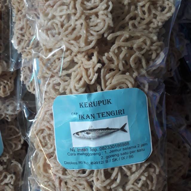 

KRUPUK IKAN" KHAS Madura Cap Ikan Tengiri asli Madura
