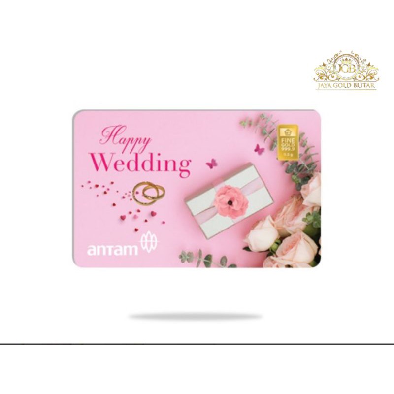 Emas Antam Gift Series "HAPPY WEDDING" 0,5gram