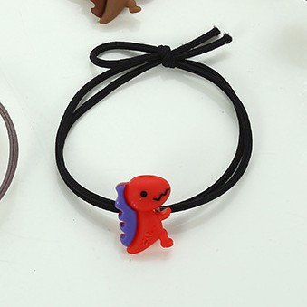 MURMURE.ID | IKAT RAMBUT ALA KOREA MOTIF DINOSAURUS KUNCIR CANDY IMPORT MURAH KARET RAMBUT DINO HA059-C - TALI HITAM