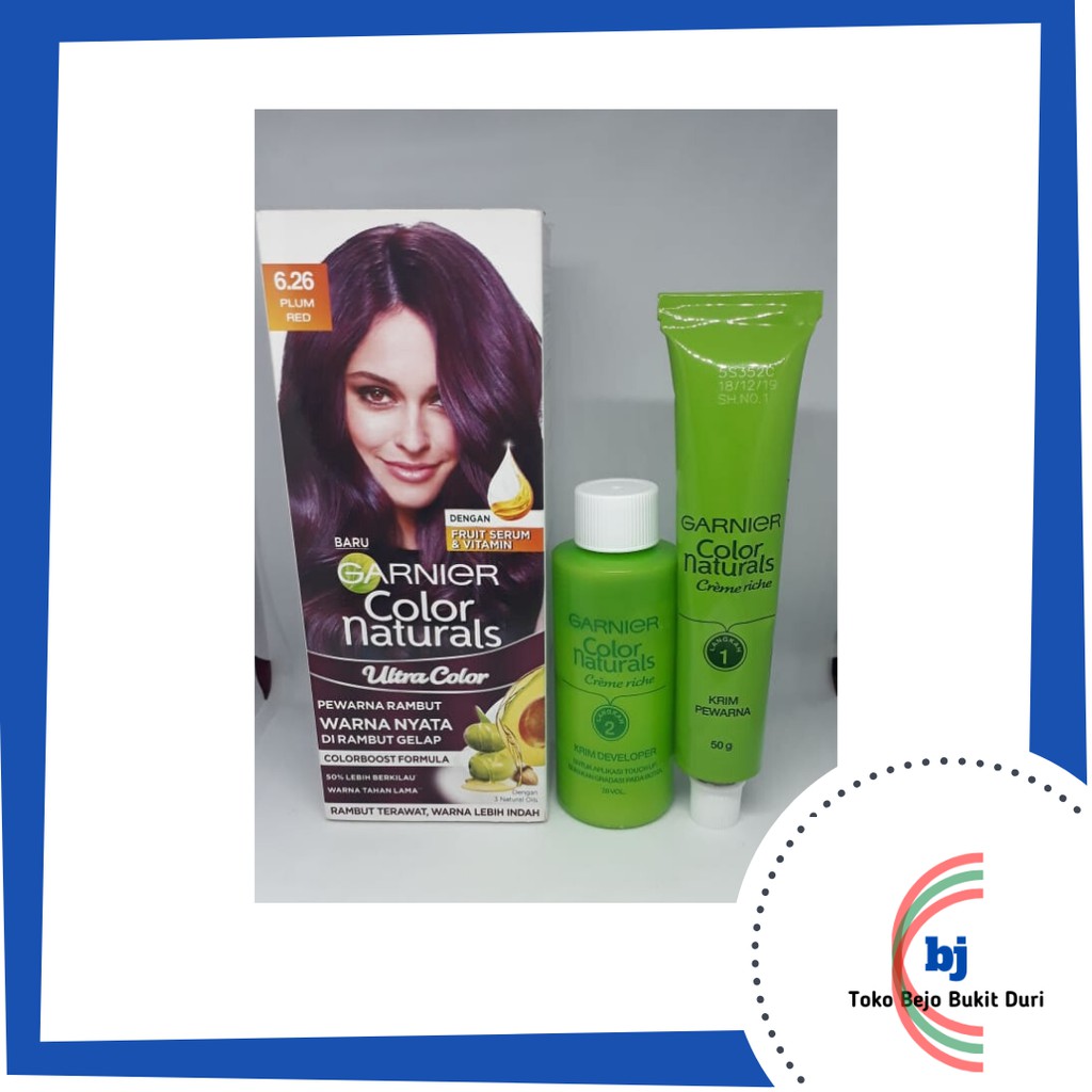 Garnier Color Naturals Creme Riche 105 gr Nomor 6.26 Plum Red