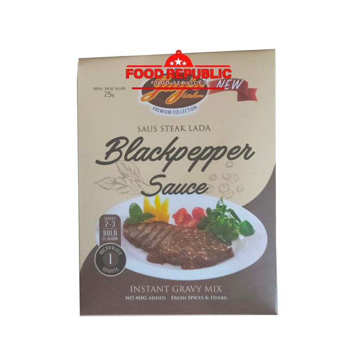 

JAYS BLACK PEPPER SAUCE MIX 25 GR - SAUS STEAK LADA HITAM HALAL