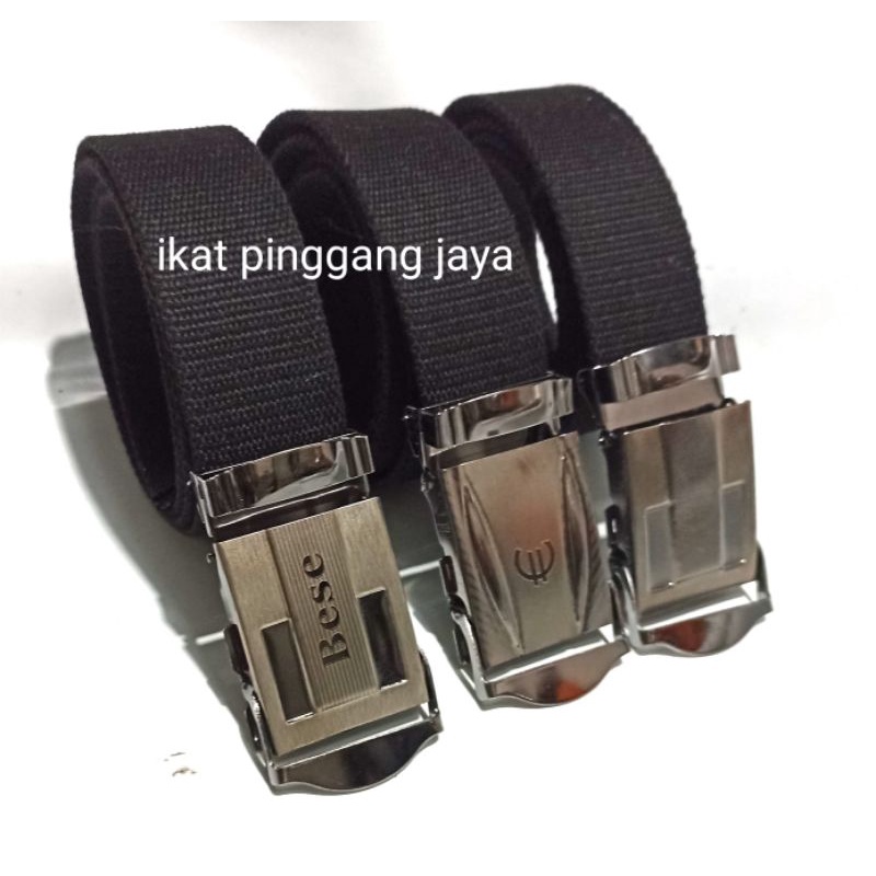 ikat pinggang katun / kanvas model jepit kode A02