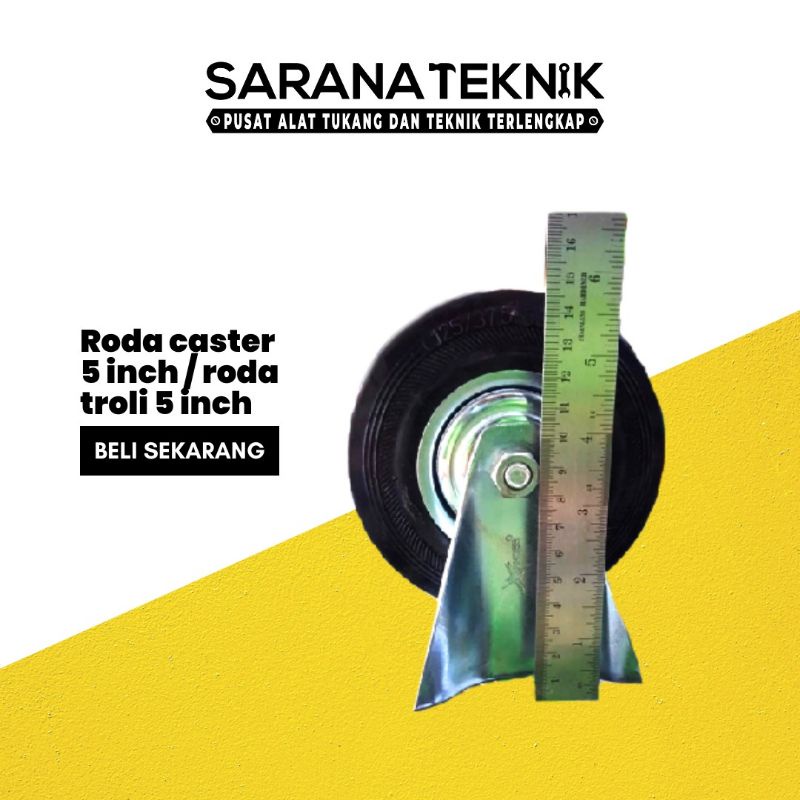 roda caster / roda troli 5 inch